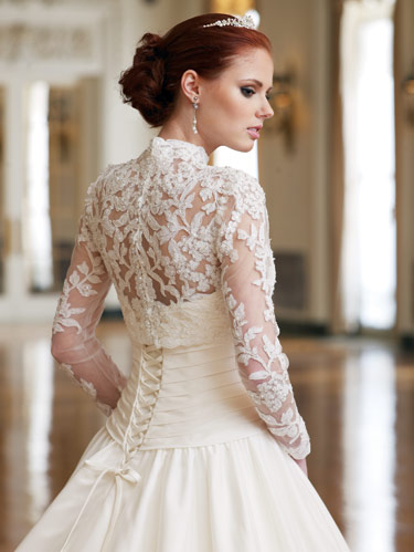 Lace wedding dresses do not have to look frilly and silly but can carry a 