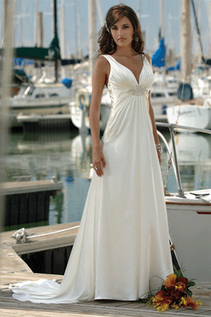 Beach Wedding Dress on Perfect Beach Wedding Dresses For Today   S Blushing Brides   Dressity